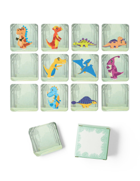 Jogo de Memória Com Figuras Dinossauros 20 peças