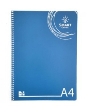 Caderno Espiral A4 Quadriculado PP Smart Office 1un
