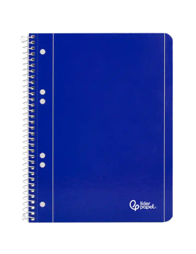Caderno Espiral A5 Liso 80g Microperfurado Azul 80Fls