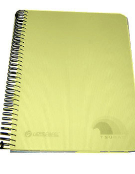 Caderno Espiral A4 Quadriculado Tsunami Amarelo 1un