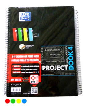 Caderno Espiral A4 Pautado Oxford Sortido 90g 120Fls
