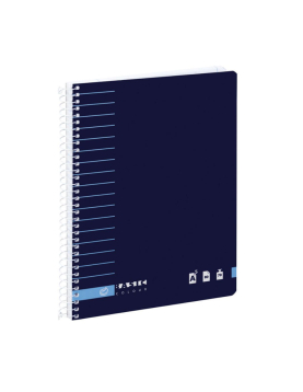 Caderno Espiral A5 Quadriculado 70g Ambar Azul 80Fls