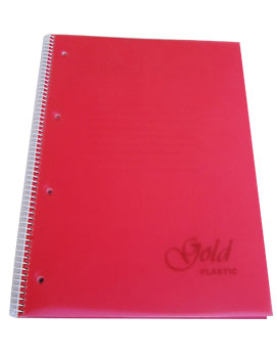 Caderno Espiral A4 Quadriculado PP Sortido 7575 1un