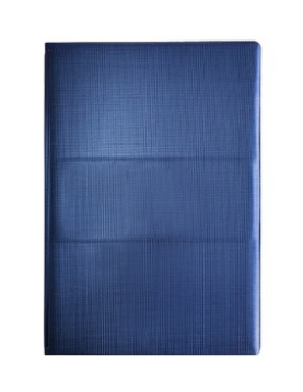 Capa A4 com Bloco de Notas 22x32cm Azul Escuro