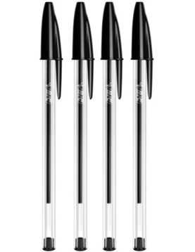 Esferográfica BIC Cristal Ball Point Preto 1mm 4un