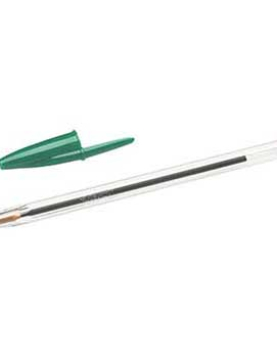 Esferográfica BIC Cristal Ball Point Verde 1mm 50un