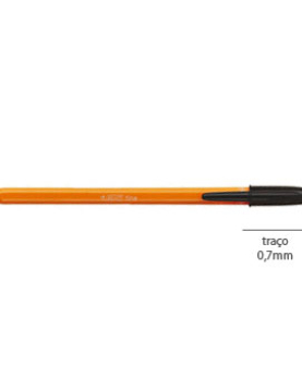 Esferográfica BIC Orange Ball Point Fine Preto 0,8mm 20un