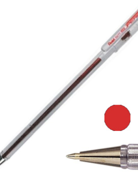 Esferográfica Pentel BK 77 Vermelho 0,7mm 12un