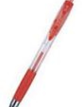 Esferográfica Shabity-Ball Mini Retrátil Vermelho 0,7mm 12un