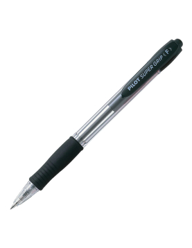 Esferográfica Pilot Super Grip F Retrátil Preto 0,7mm 1un
