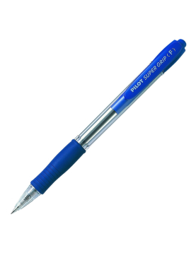 Esferográfica Pilot Super Grip F Retrátil Azul 0,7mm 1un