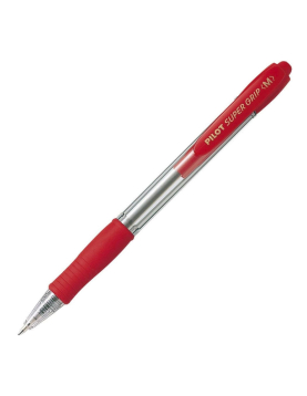Esferográfica Pilot Super Grip M Retrátil Vermelho 1mm 1un
