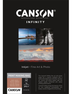 Papel A3 310g Canson Infinity PrintMaking Rag 100% 25Fls