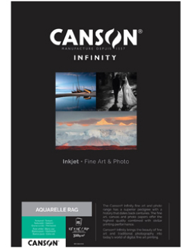 Papel A3 310g Canson Infinity Aquarelle Rag 100% 25Fls
