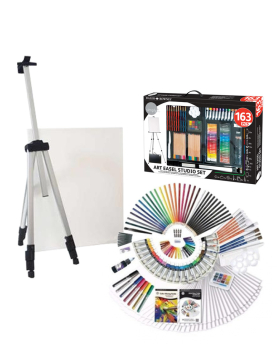 Conjunto Pinturas Complete Art Easel Studio Set 163un