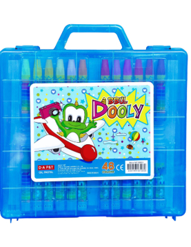 Lápis Oil Pastels  Dooly Conjunto Mala com 48 cores