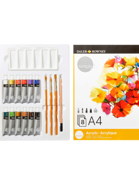 Conjunto Pinturas Simply Set Acrilico 25 Peças