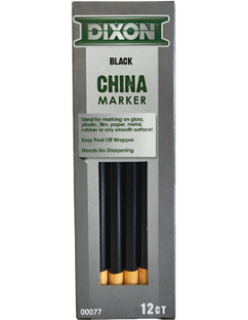 Lapis Dermatografico Dixon Marker Preto Cx 12un