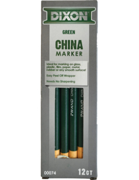 Lápis Dermatográfico Dixon Marker Verde Cx 12un