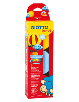 Pasta Modelar 3 Cores Amarelo/Azul/Vermelho Be-Be 3x100g