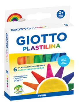 Plasticina 06 Cores Giotto 6x15g