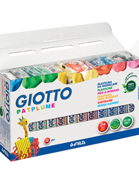 Plasticina 12 Cores Patplume Giotto 12x150g