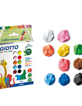 Plasticina 10 Cores Patplume Giotto 10x20g