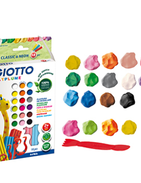 Plasticina 18 Cores Patplume Giotto 18x20g