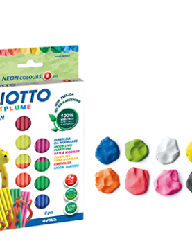 Plasticina 08 Cores Neon Patplume Giotto 8x33g