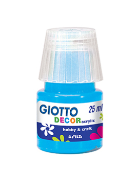 Guache Decor Acrílico 25ml Giotto Azul Ciano