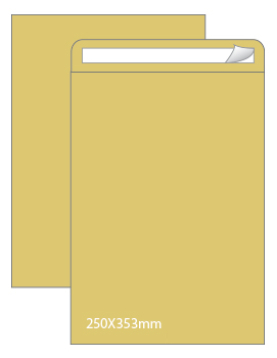 Envelopes Saco 250x350mm B4 Kraft 090g Autodex 250un