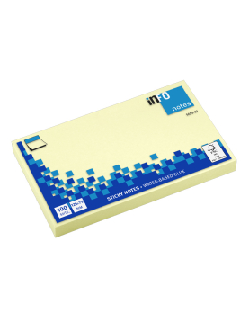 Bloco Notas Aderentes 075x125mm Amarelo 100 Folhas