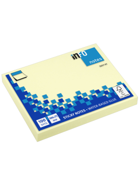 Bloco Notas Aderentes 100x075mm Amarelo 100 Folhas
