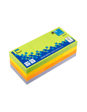 Bloco Notas Aderentes 050x040mm 4 Cores 100 Fls Pack 12un