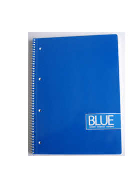 Caderno Espiral A4 Quadriculado 70g Azul 80Fls