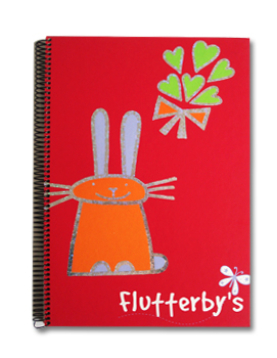 Caderno Espiral A4 Quadriculado Flutterbys 1un