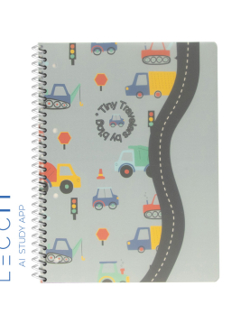 Caderno Espiral A4 Quadriculado PP PLAY ME Cars 80Fls 1un
