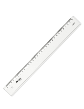 Régua Plástico Cristal 30cm Aristo Geocollege AR23030