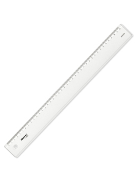 Régua Plástico Cristal 40cm Aristo Geocollege AR23040