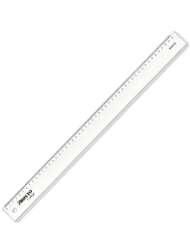 Régua Plástico Cristal 50cm Aristo Geocollege AR23050