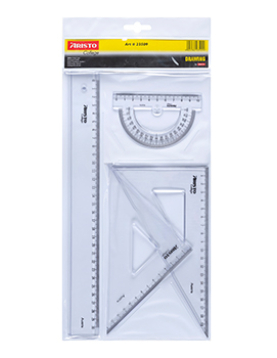 Conjunto Geometria Geocollege AR23509 Aristo 4 Peças