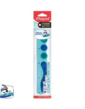 Régua Plástico 20cm Maped Kidy Learn Concentration