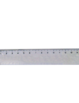 Régua Plástico Cristal 15cm