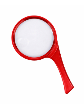 Lupa Redonda Plástico Vermelho Eagle Eterna