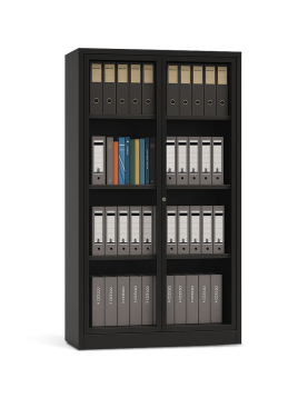 Armario Portas Correr Vidro 3 Prateleiras 1200x420x1540