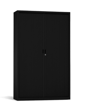 Armario Portas Persiana 4 Prateleiras 1000x420x1950 Preto