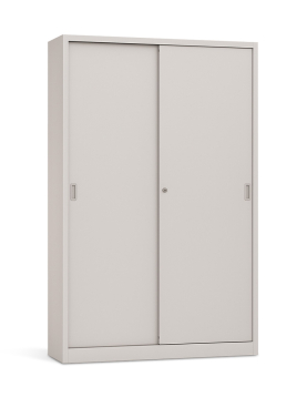 Armário Portas Correr 3 Prateleiras 1200x420x1540 Branco