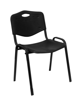 Cadeira de Visitante Iso em PP Preto