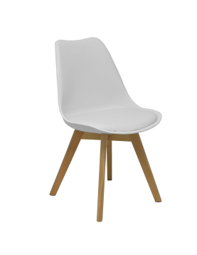 Cadeira Don Rodrigo PVC Branco 1un
