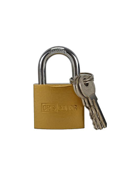 Cadeado 32x50mm Dourado com Chaves